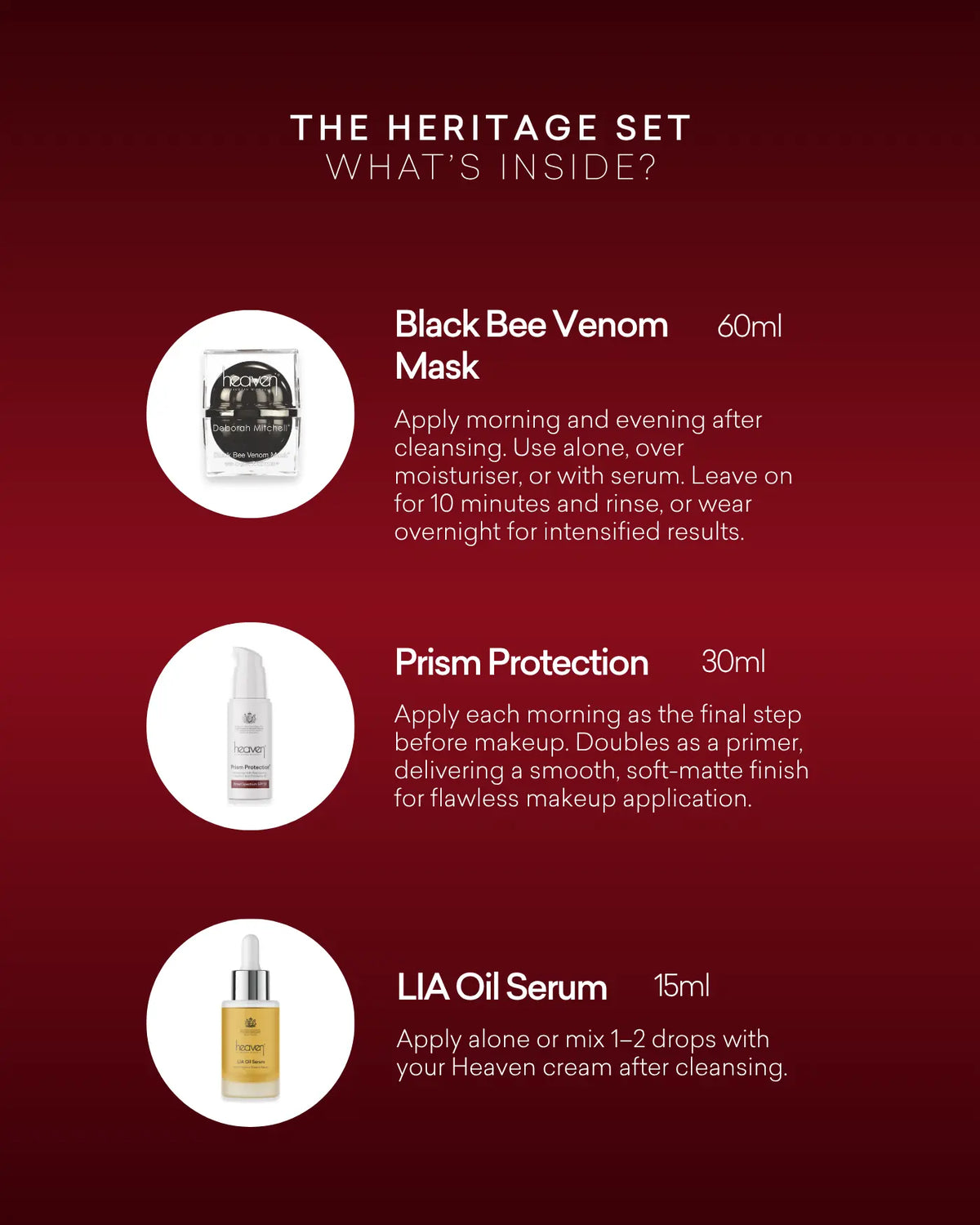 The Heritage Set Heaven Skincare