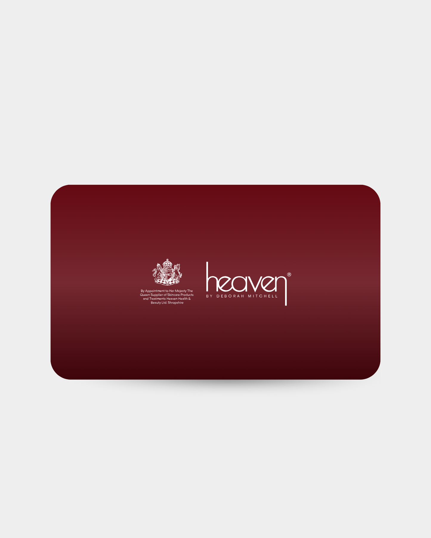 Heaven skincare gift card: Red