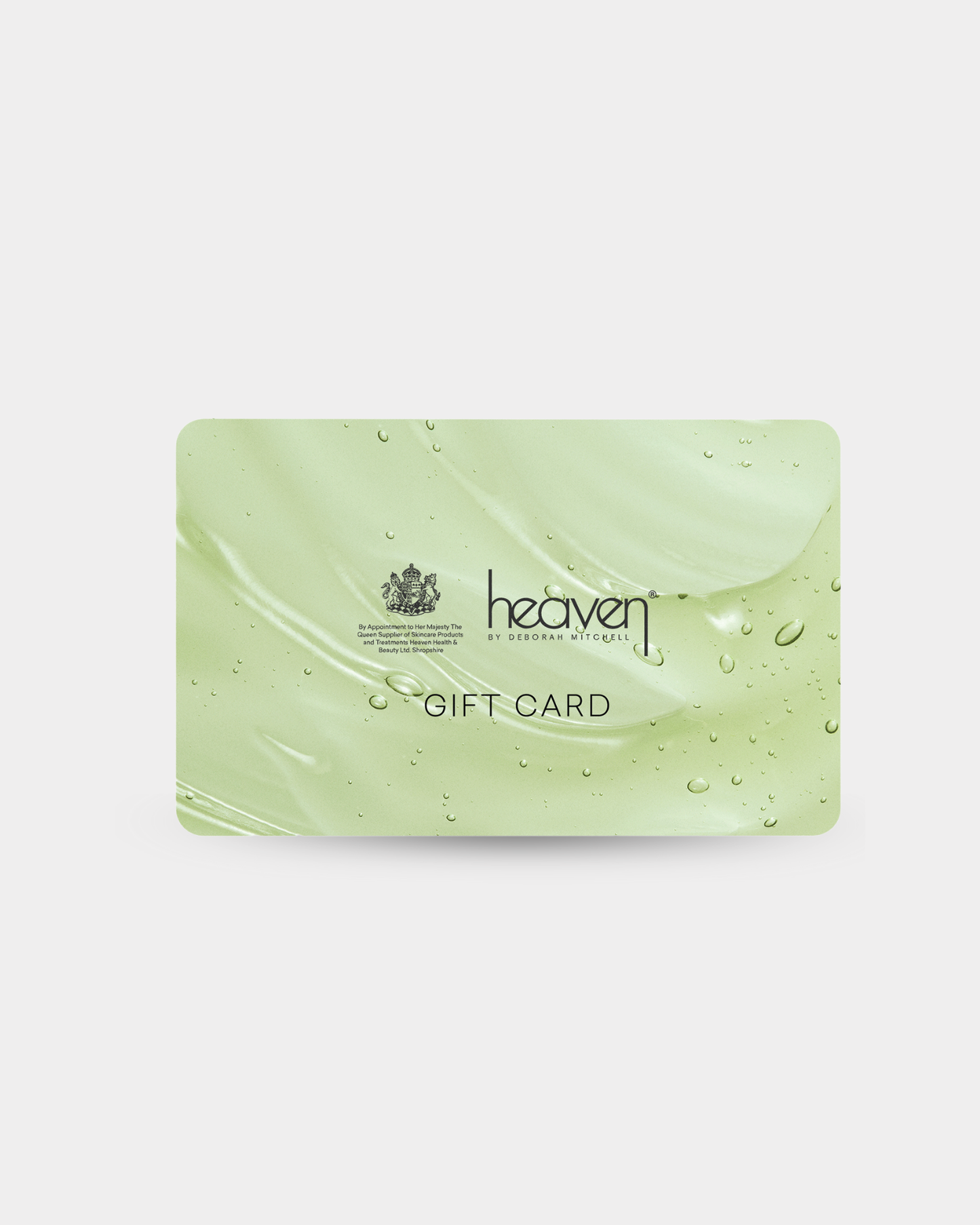 Heaven skincare gift card: Green