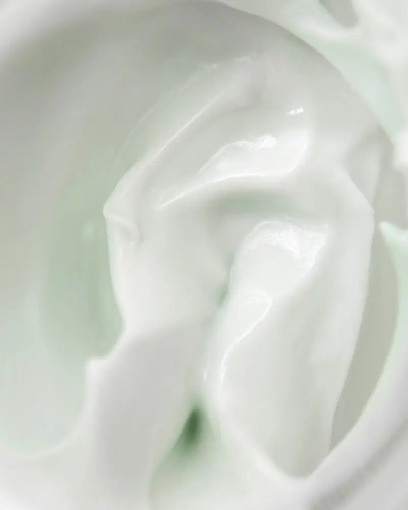 Close-up of smooth white cream texture