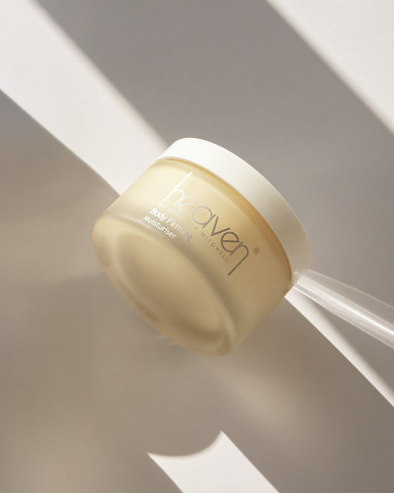 Heaven Skincare Body Firming Moisturiser to hydrate, tone and improve skin elasticity