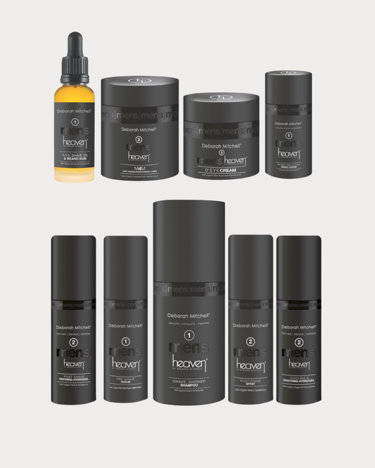 Men’s skincare and grooming wash for shaving and shower routine by Heaven